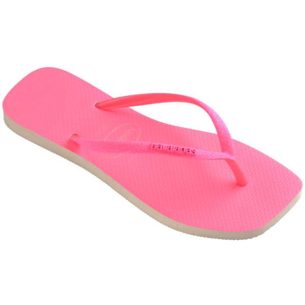 Chinelo Havaianas Slim Square Glitter Neon - Image 2