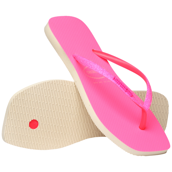 Chinelo Havaianas Slim Square Glitter Neon - Image 4