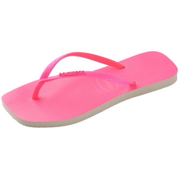 Chinelo Havaianas Slim Square Glitter Neon - Image 6