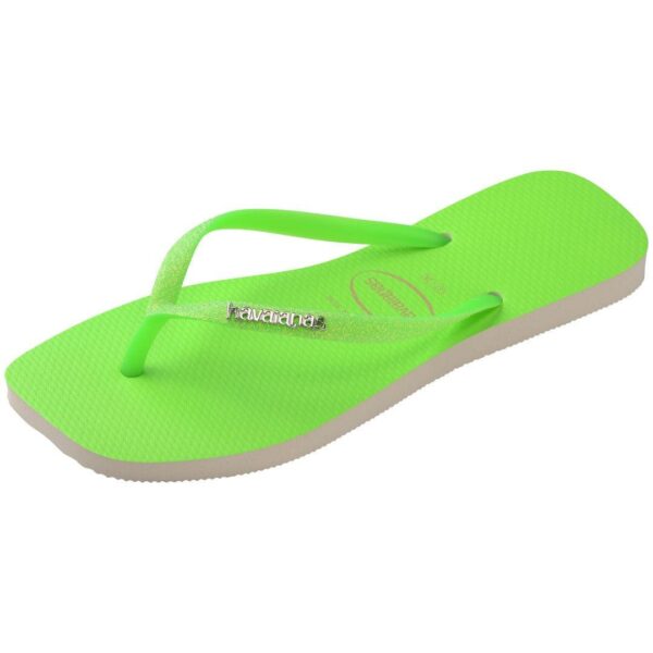 Chinelo Havaianas Slim Square Glitter Neon - Image 7