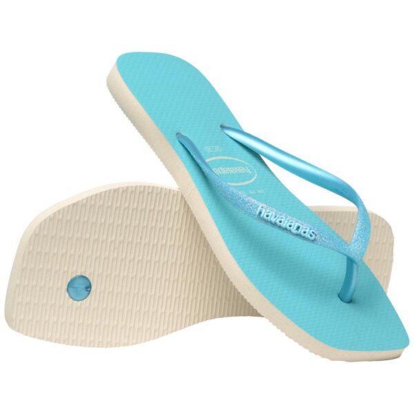 Chinelo Havaianas Slim Square Glitter Neon - Image 4