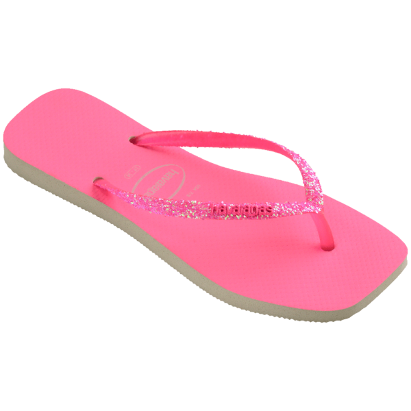 Chinelo Havaianas Slim Square Glitter Neon - Image 2