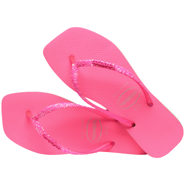 Chinelo Havaianas Slim Square Glitter Neon - Image 4