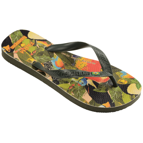 Chinelo Havaianas Farm Folhagens De Pássaros - Image 3